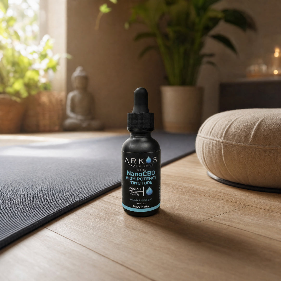 High Potency NanoCBD yoga studio lifestyle